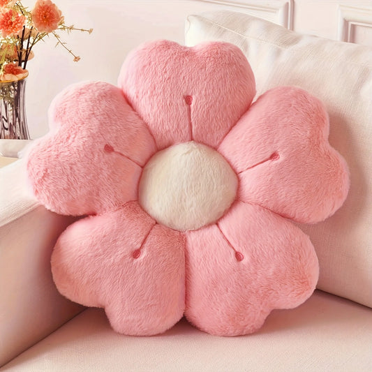 Plush Daisy Flower Cushion