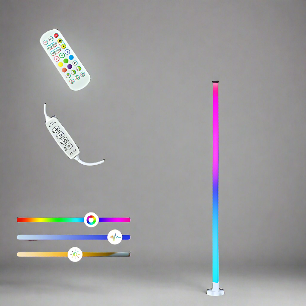 Smart Corner Lamp 150cm | RGB App Control LED Floor Lighting – Cosyify