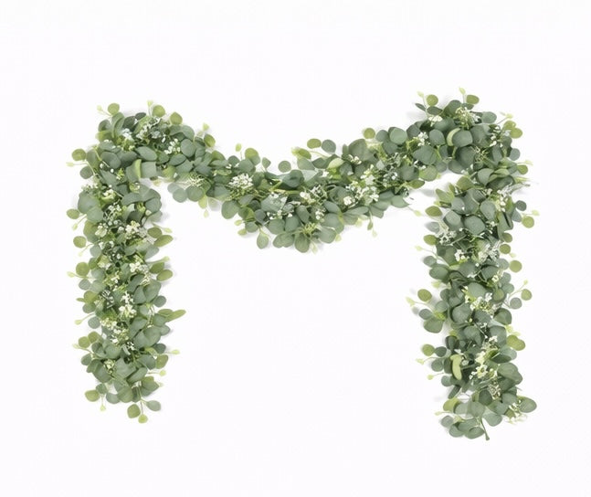 Artificial Eucalyptus Garland – 180cm Green Vine