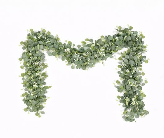 Artificial Eucalyptus Garland – 180cm Green Vine
