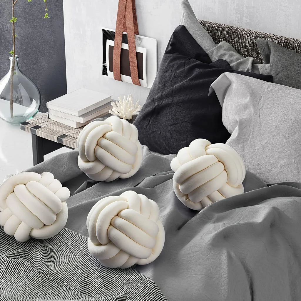 Art Deco Striped Knot Pillow