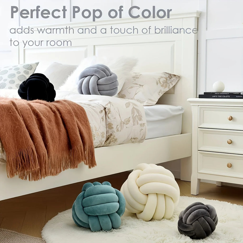 Art Deco Striped Knot Pillow