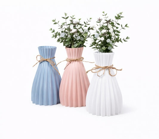 Creative Origami-Style Plastic Vase