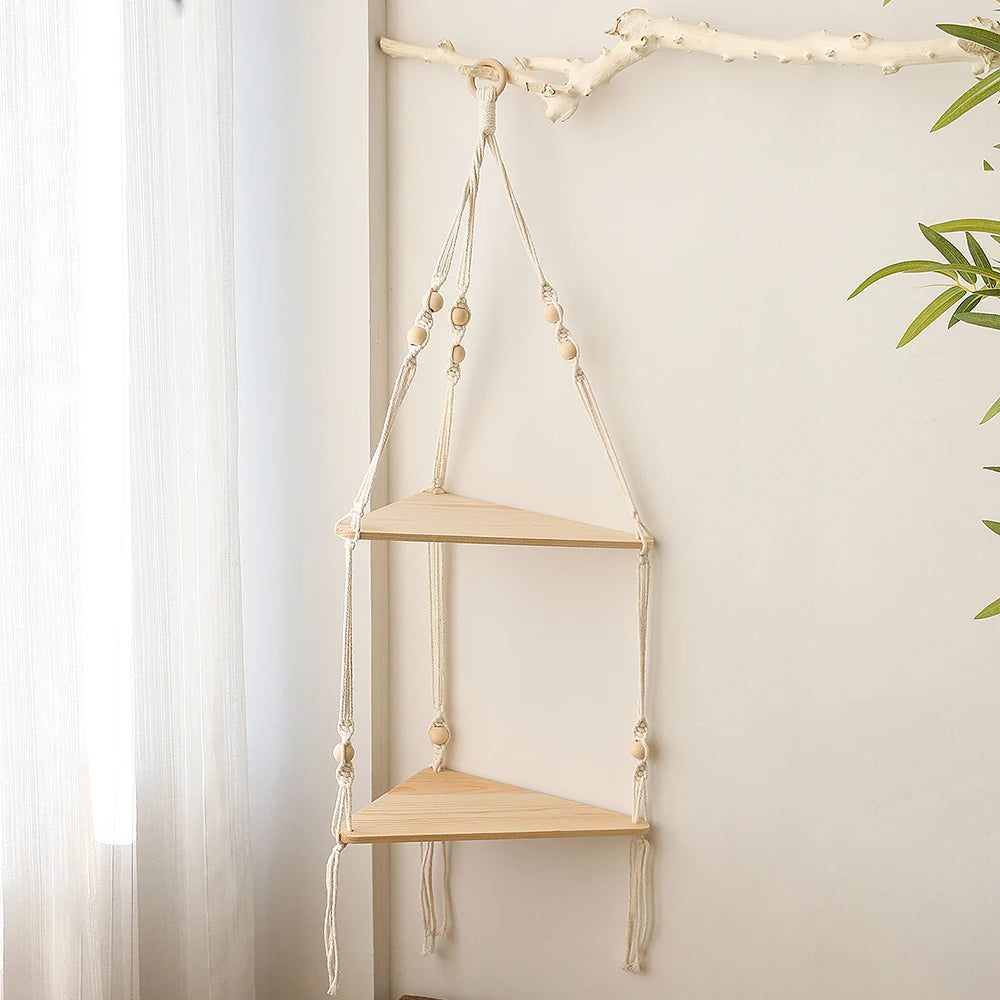 Macrame Hanging Shelf