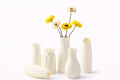 Nordic Minimalist Plastic Vase – Modern Décor