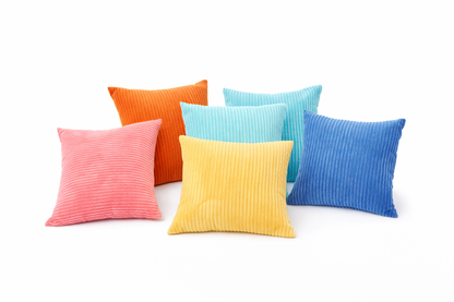 Soft Corduroy Cushion Cover – Fluffy Striped 40-50cm