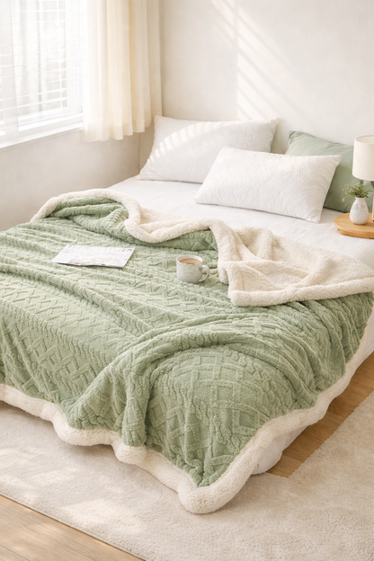 Striped Fleece Throw