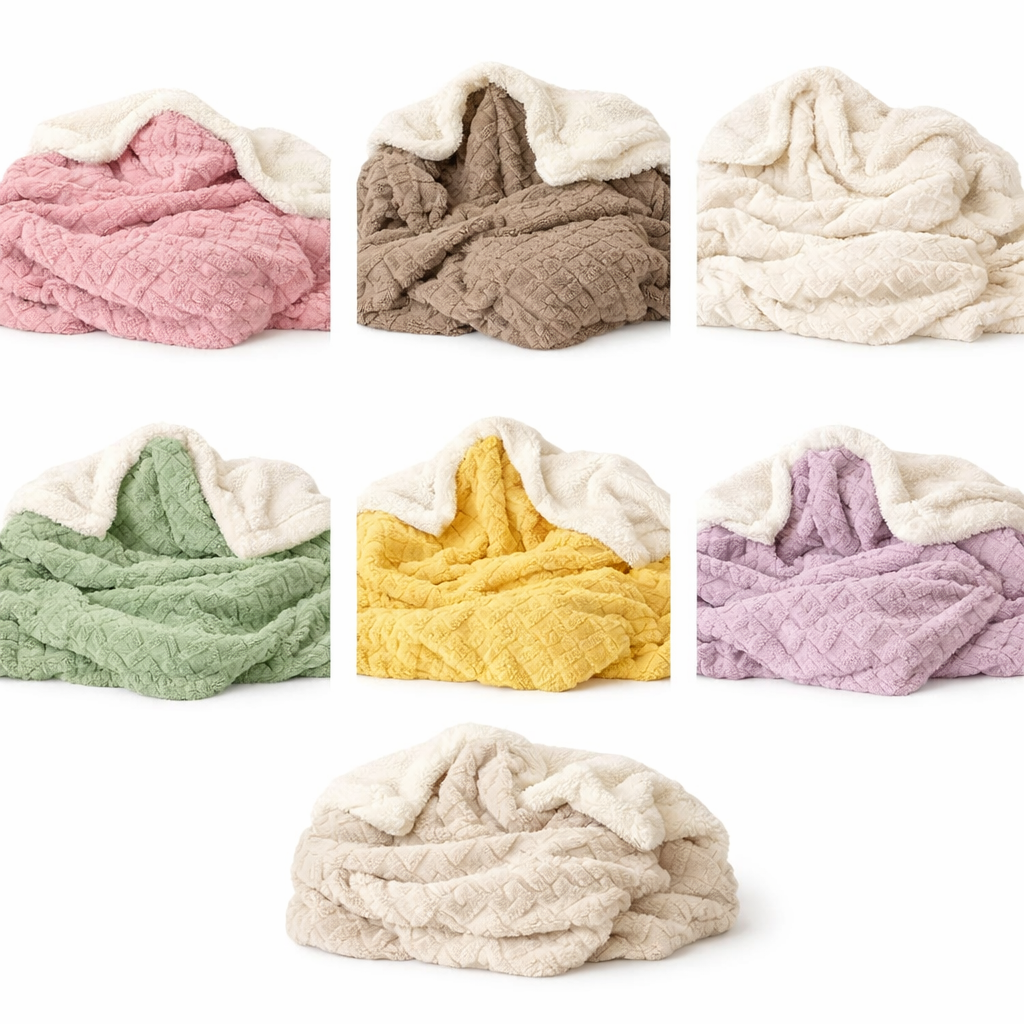 Striped Fleece Throw