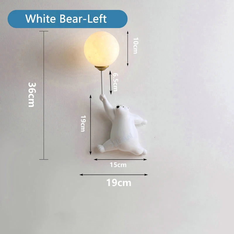 LED Teddy Bear Wall Lamp