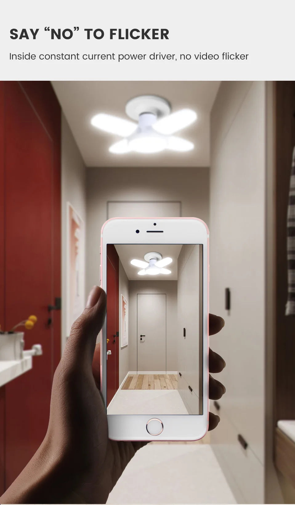 Fan Shape Foldable LED Bulb