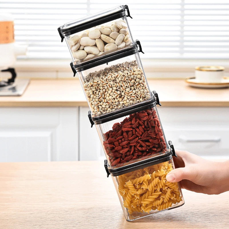 Sealed Storage Jars – Moisture-Proof Kitchen Organizer
