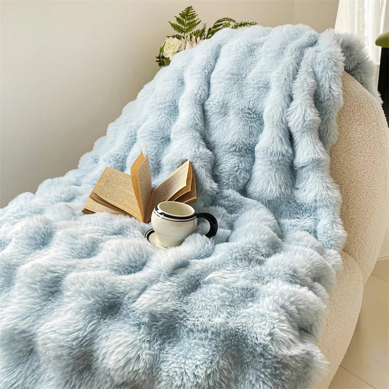 Faux Fur Throw Blanket