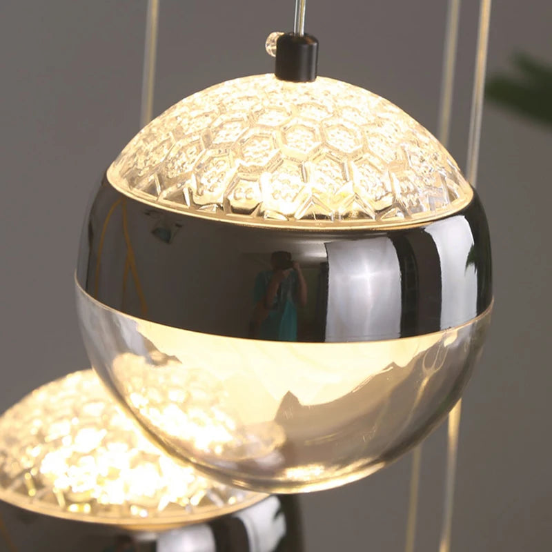 Modern Stair Pendant Chandelier – LED Ceiling Light