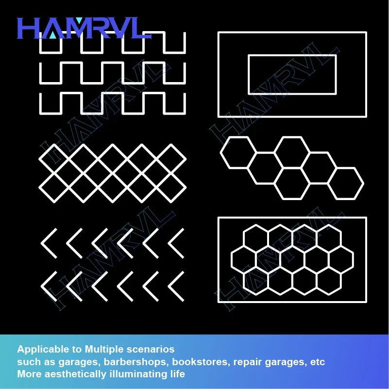 Honeycomb Showroom Hexagon LED lighting