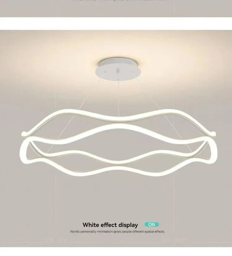 Modern Minimalist LED Chandelier – Nordic Luxury Ceiling Light