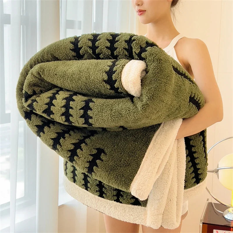Thick Warm Flannel Blanket - Soft and Fluffy