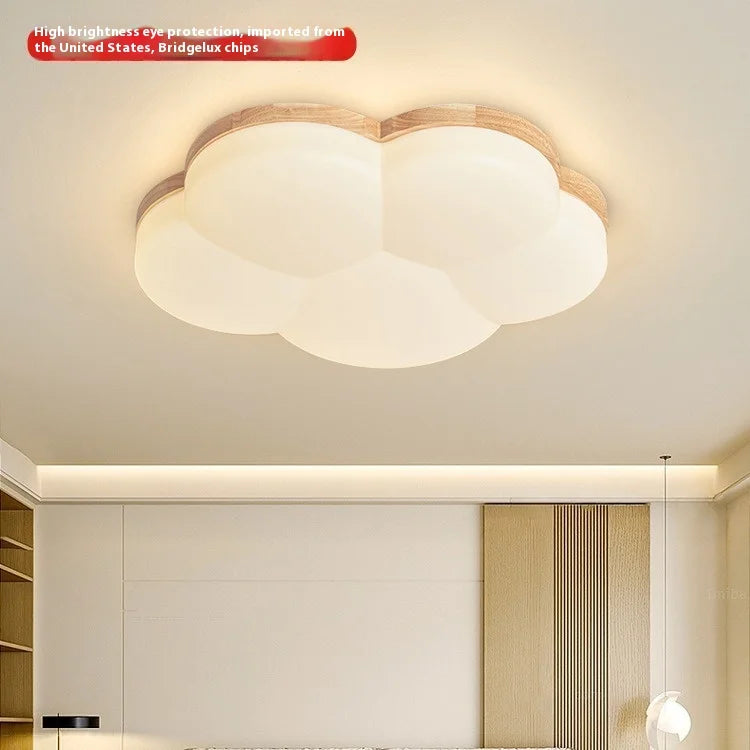 Nordic Wood Grain Flush Creative Lighting Fixture