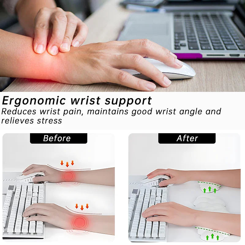 Cloud Shape Ergonomic Memory Foam Wrist Rest Pad