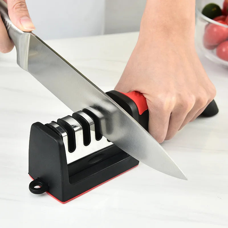 4-Stage Kitchen Knife Sharpener – Handheld & Multi-Function