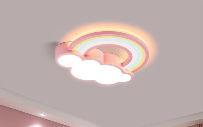 Cartoon Rainbow Clouds Ceiling Lamp