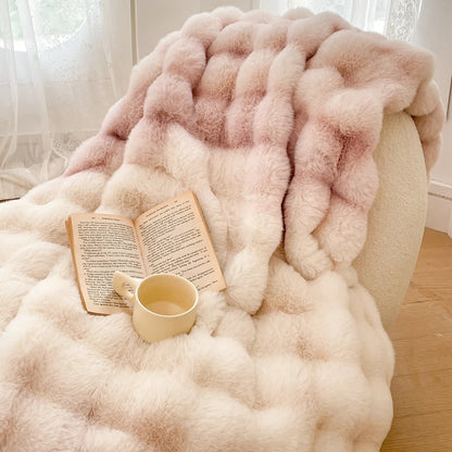 Faux Fur Throw Blanket