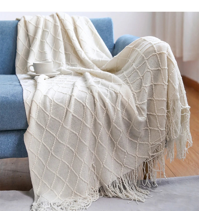 Knitted Throw Blanket