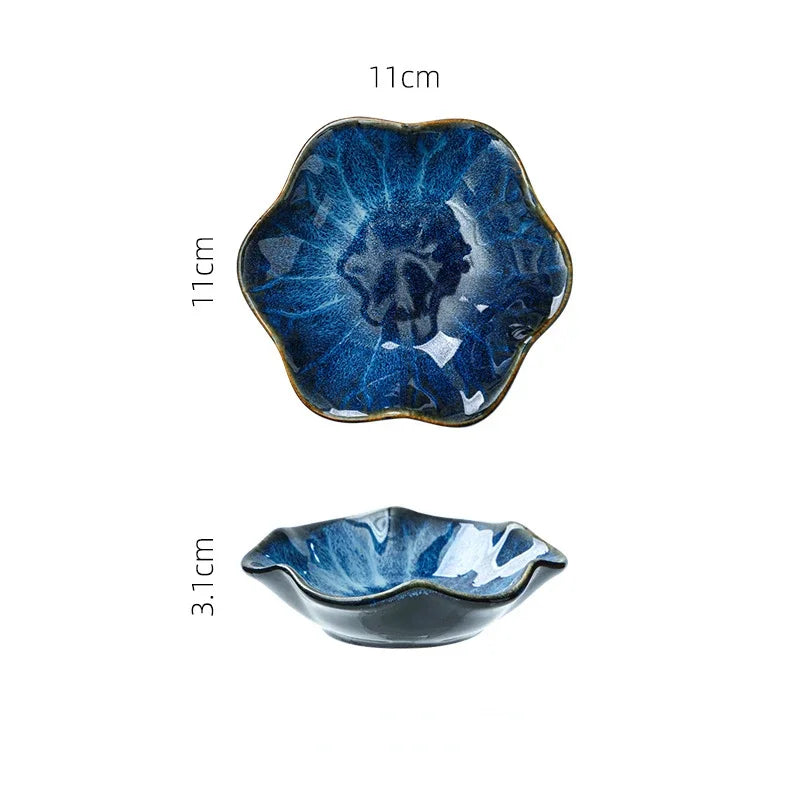 Japanese Ceramic Retro Plate – Mini Dipping Dish