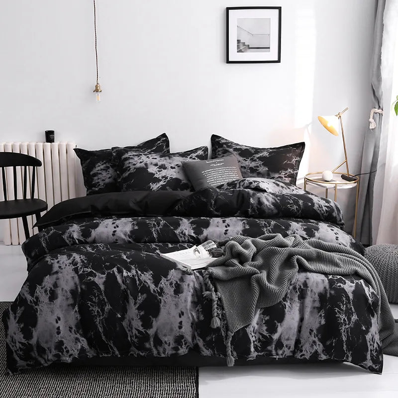 3-Piece Duvet Cover Set – Modern Comfort for Single, Double, Queen & King Beds