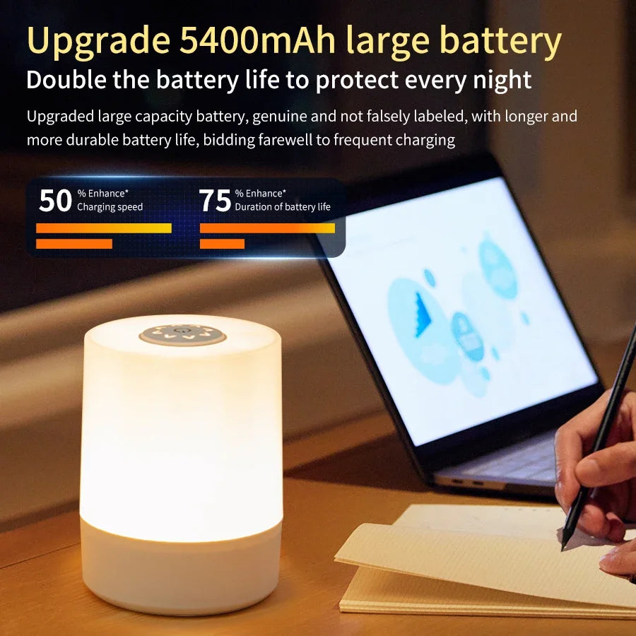 LED Touch Glow Night Light – Remote & Dimmable