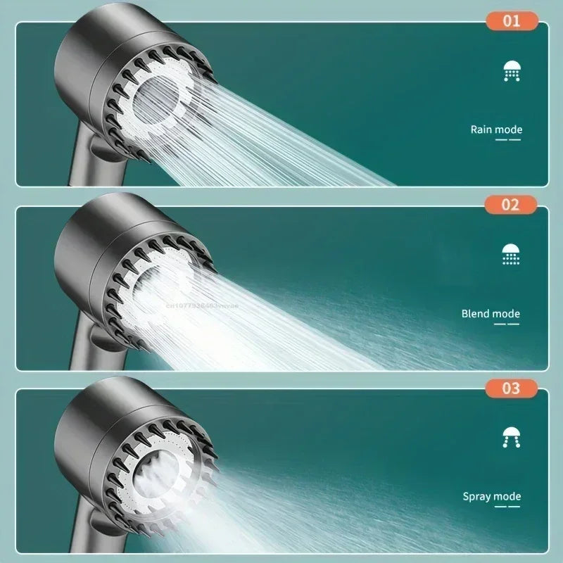 High-Pressure Filtered Shower Head – Water-Saving & Massage Spray