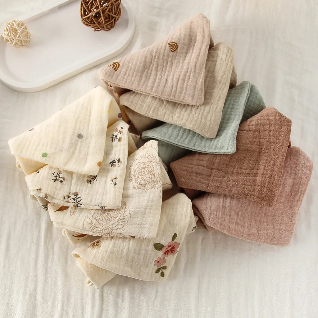 5PCS Cotton Baby Muslins