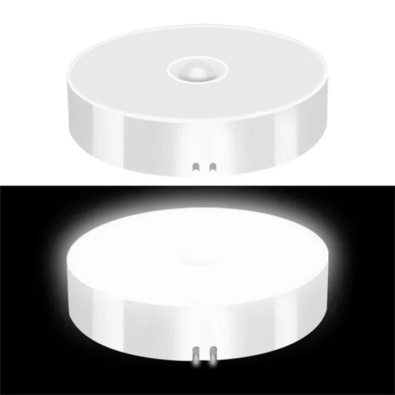 PIR Motion Sensor LED Night Light – USB Rechargeable & Wireless