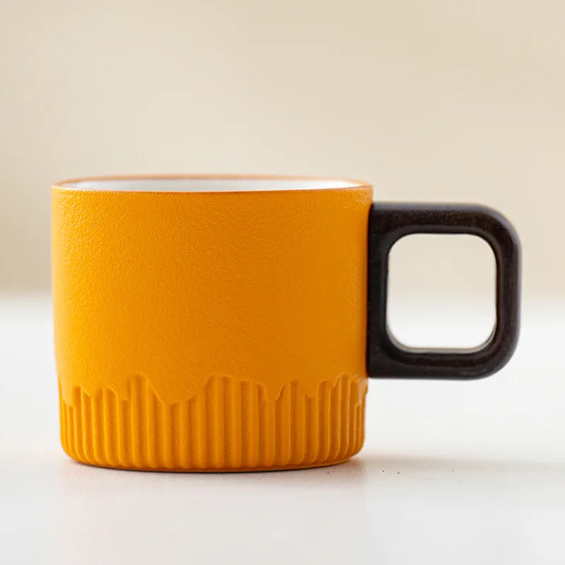 60ml Handmade Ceramic Coffee & Tea Cup with Wooden Handle