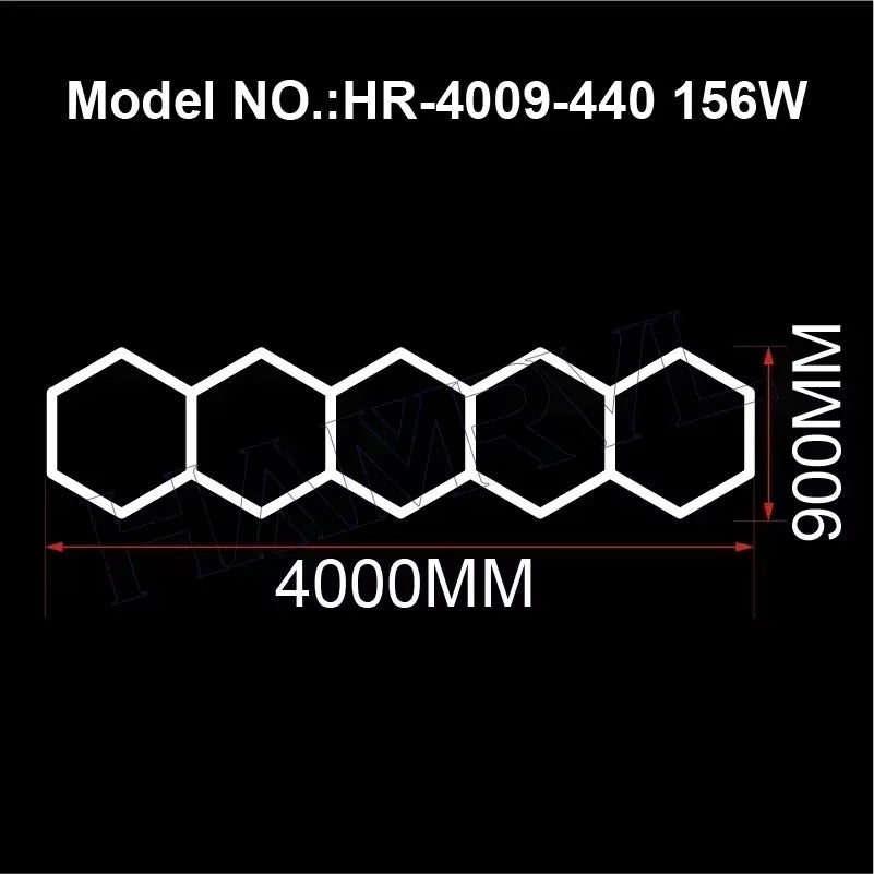 Honeycomb Showroom Hexagon LED lighting