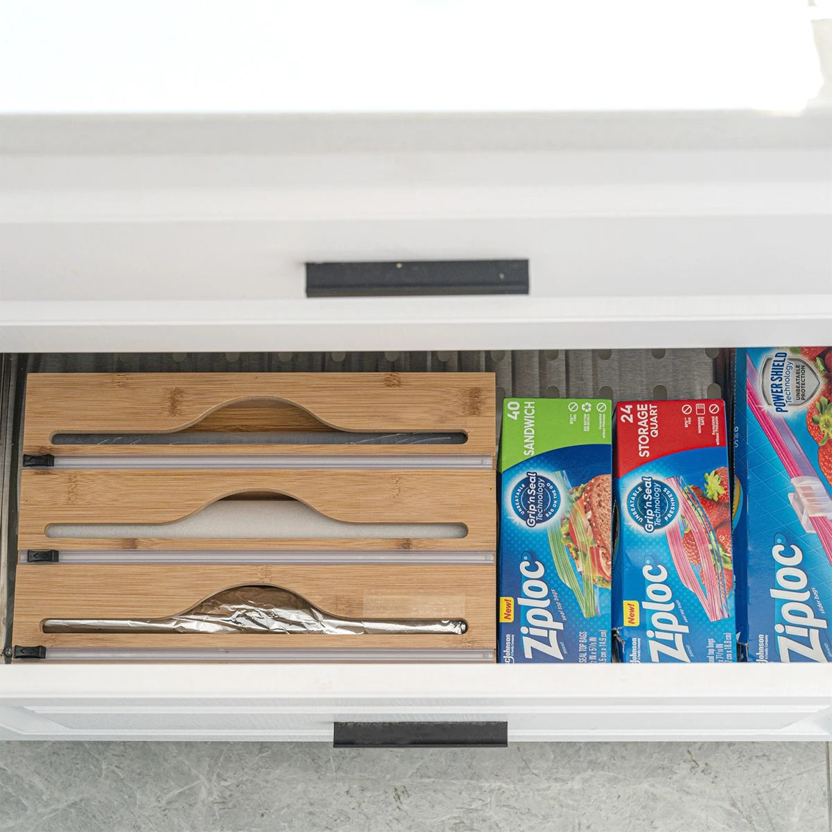 Bamboo Kitchen Wrap Dispenser