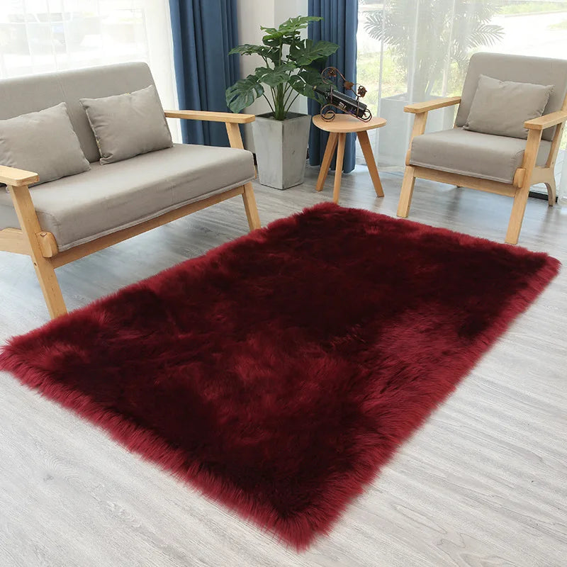 Luxu Fluffy Artificial Wool Rug