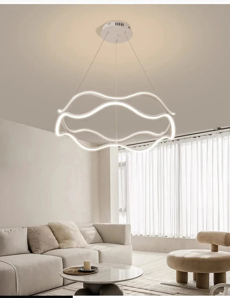 Modern Minimalist LED Chandelier – Nordic Luxury Ceiling Light