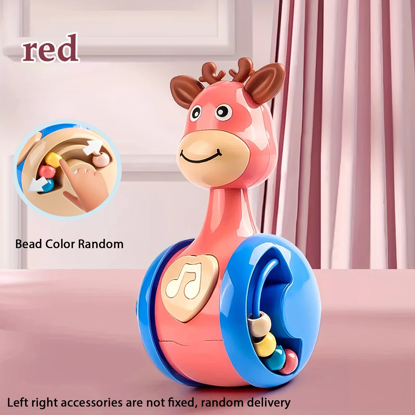 Fawn Sliding Tumbler Rattle Toy – Educational Baby Toy