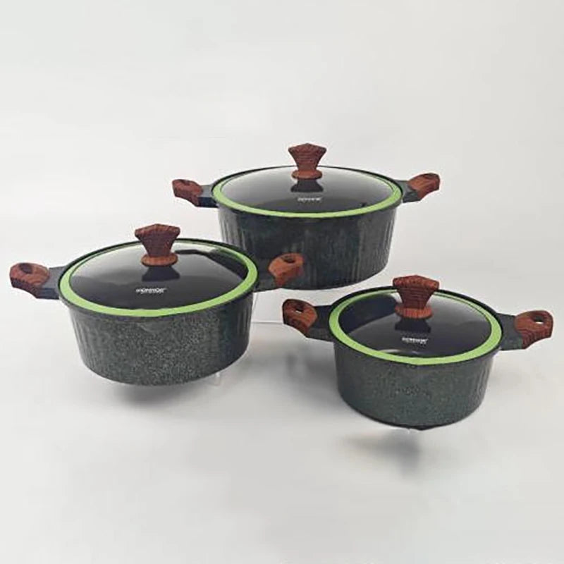 Non-Stick Granite Cookware Set – 6-Piece or 15-Piece