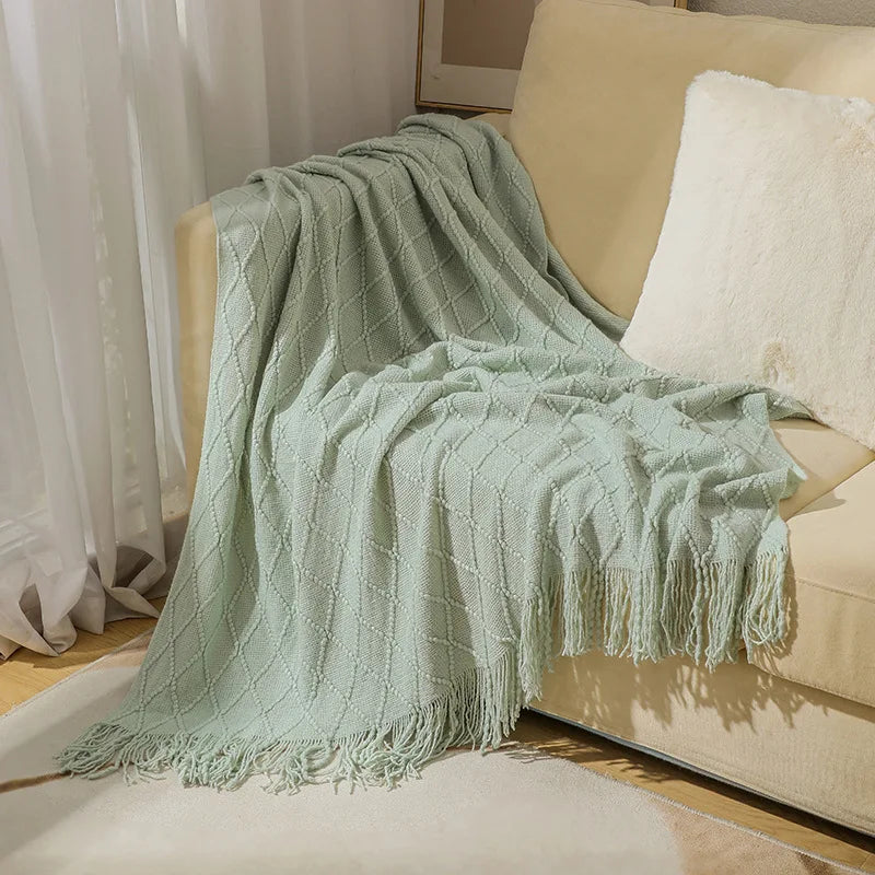Knitted Throw Blanket