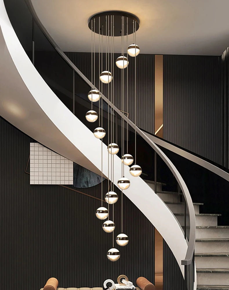 Modern Stair Pendant Chandelier – LED Ceiling Light