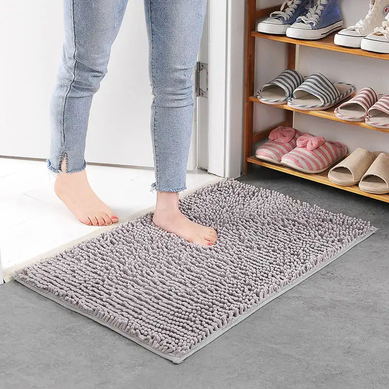 Thick Memory Foam Bath Mat – Soft, Absorbent, Non-Slip, 45×45 cm, Solid Design