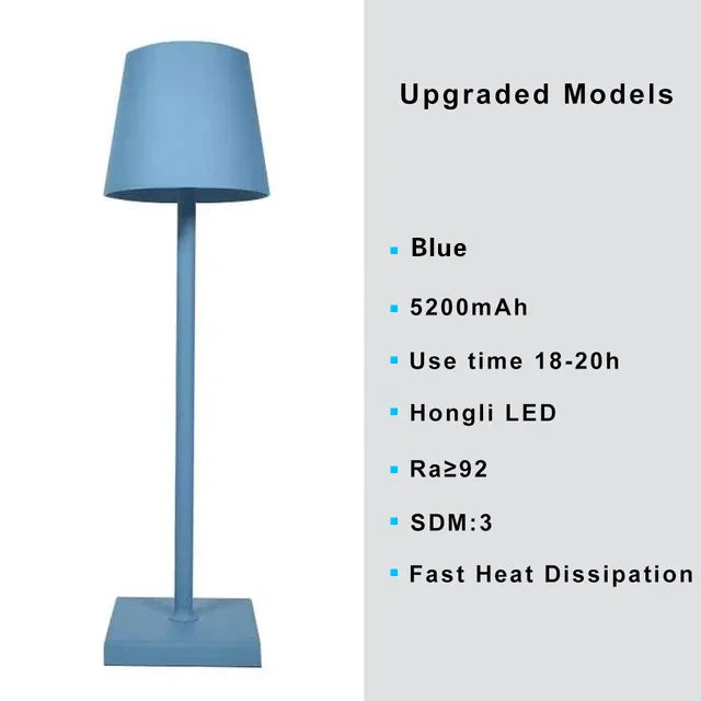 Rechargeable 3-Color LED Desk Lamp – Portable, Dimmable & Stylish