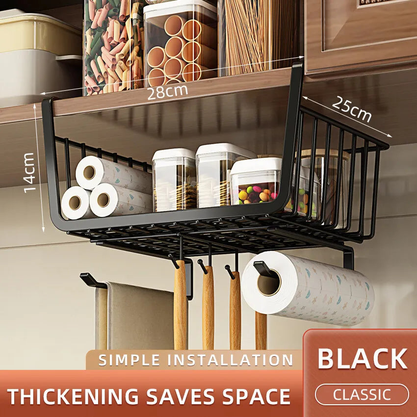 Under-Cabinet Hanging Storage Basket