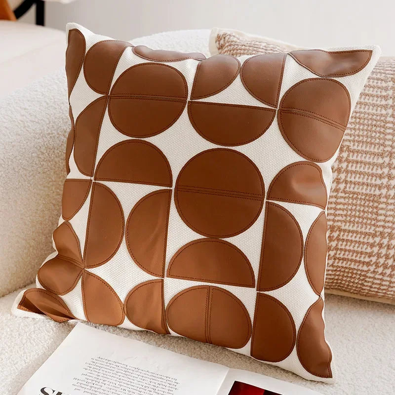 Light Luxury Decorative Pillow Cover – Brown