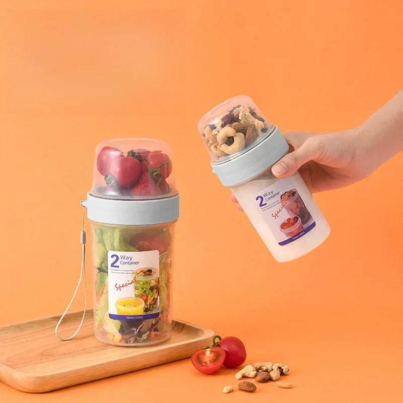 Portable Breakfast & Snack Cup Set