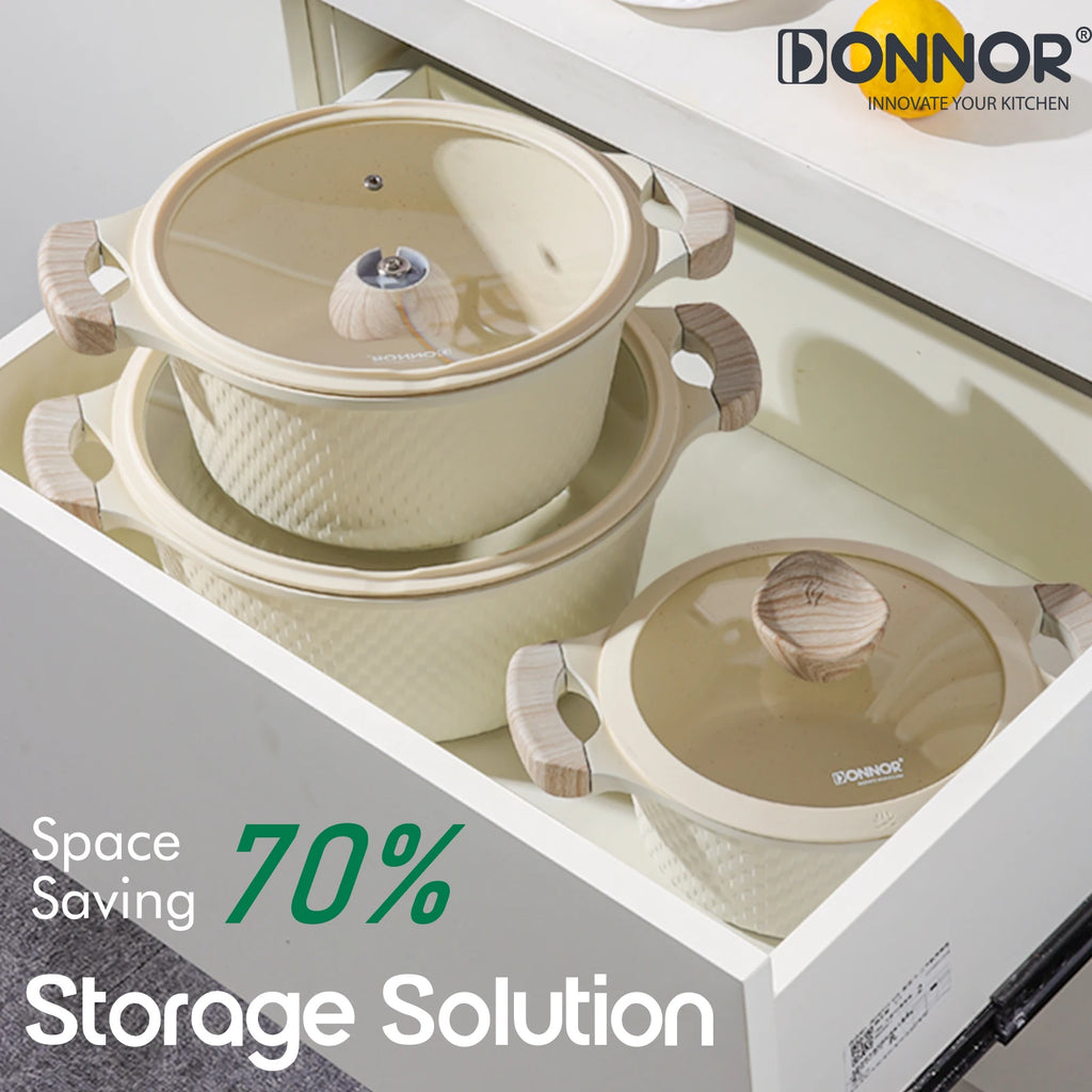 15-Piece Non-Stick Granite Cookware Set