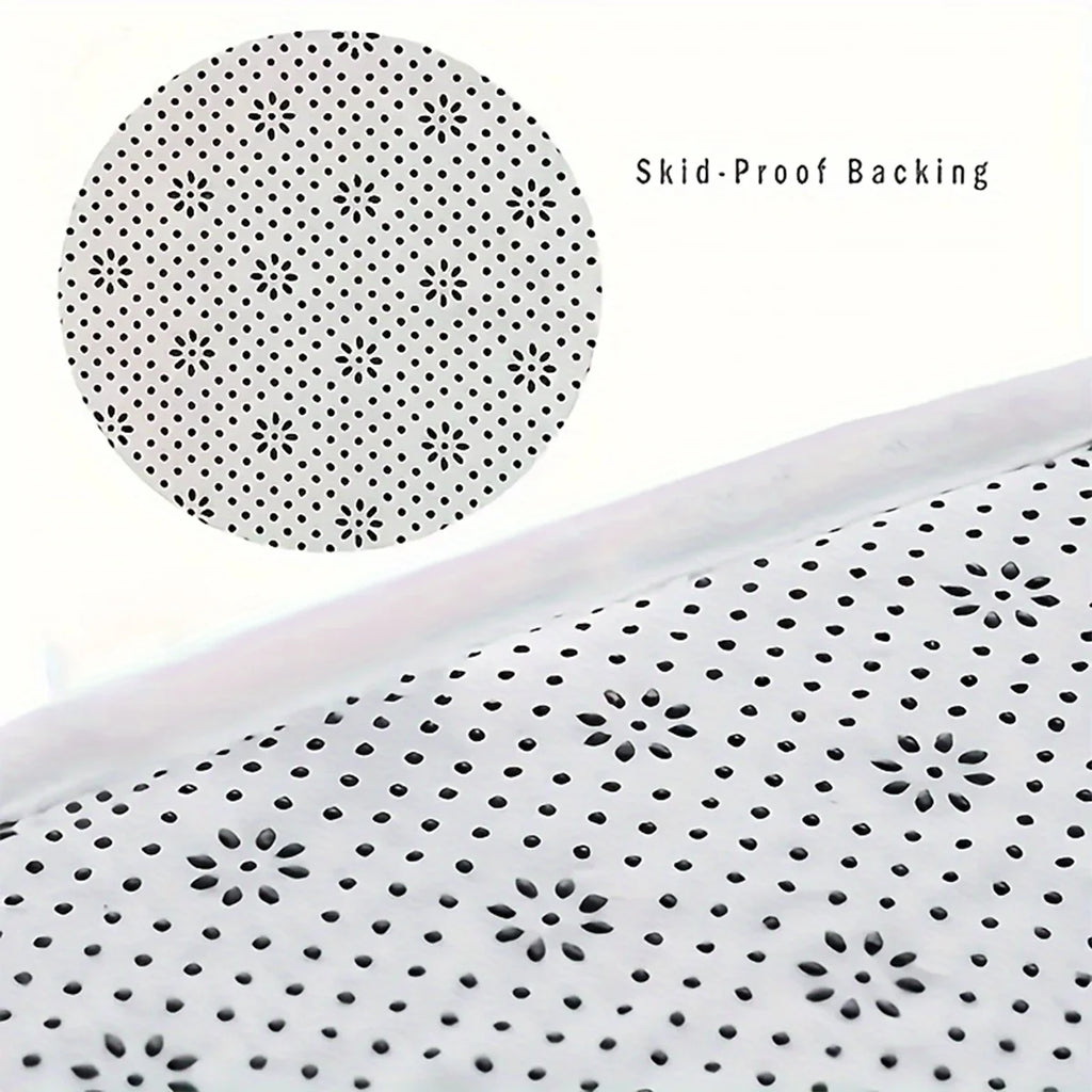 Soft Long-Pile Absorbent Bathroom Mat – Non-Slip Floor Rug
