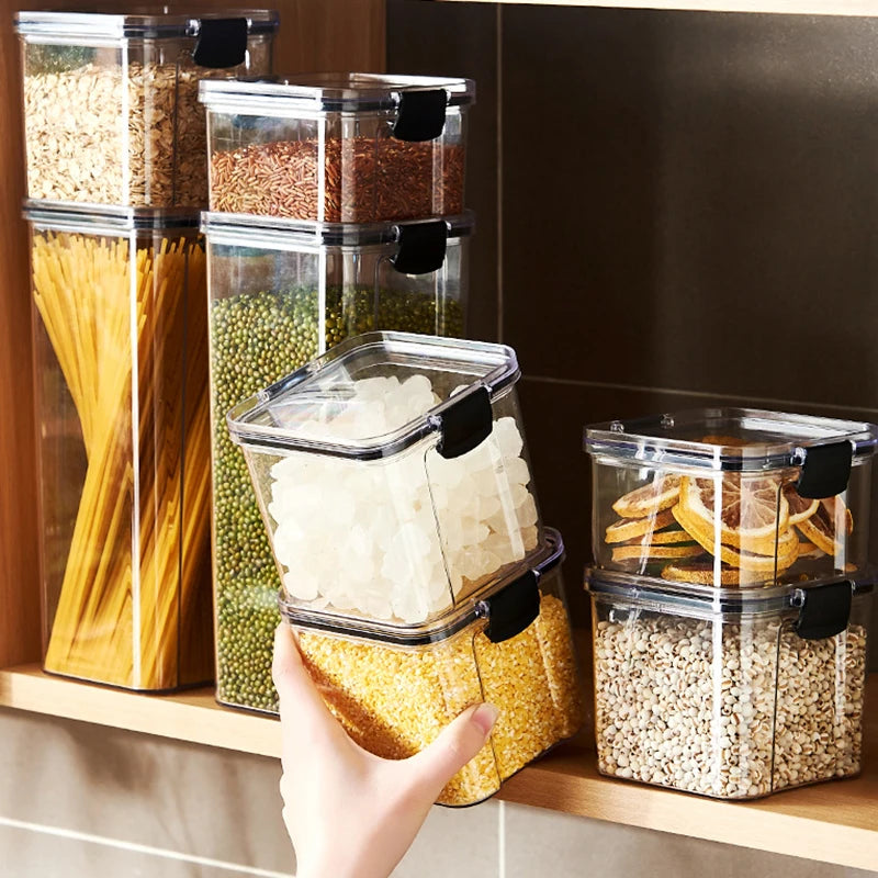Sealed Storage Jars – Moisture-Proof Kitchen Organizer
