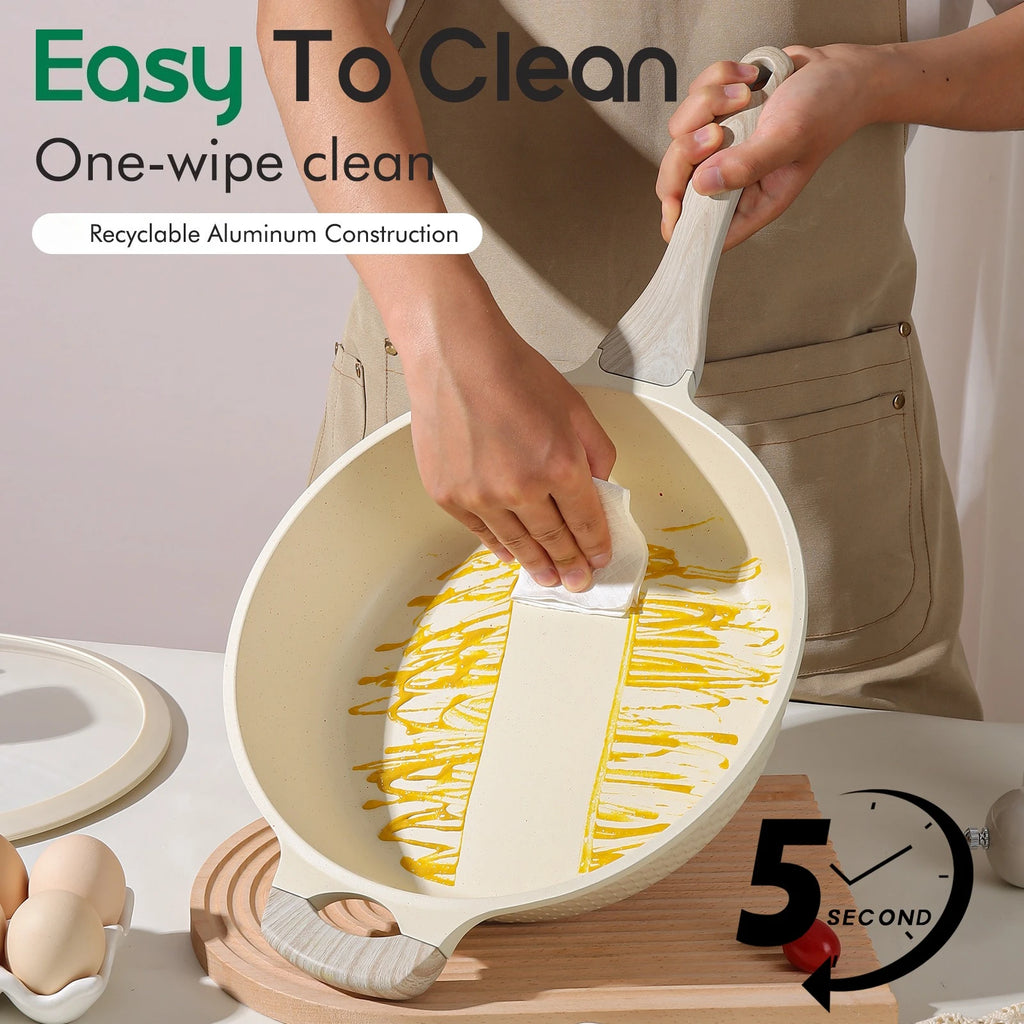 15-Piece Non-Stick Granite Cookware Set